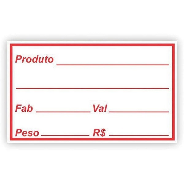 ETIQUETA VALIDADE